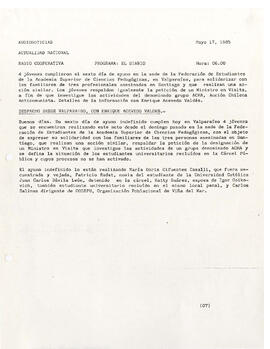 Programa: El Diario. (13)