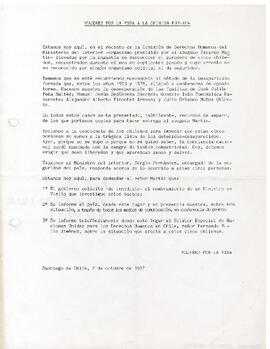 Mujeres por la vida a la opinión pública (1)