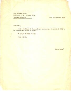 Carta de Lelio Basso a Raúl Ampuero