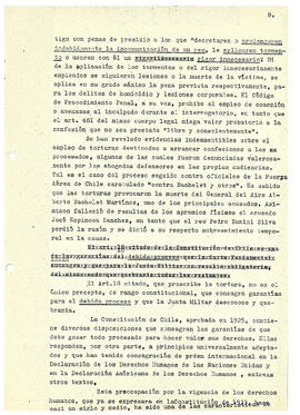 El carácter antijurídico de los procesos contra partidarios y simpatizantes del gobierno de la Un...