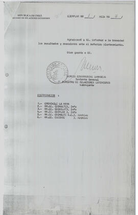 RR.EE. (DIMULTI A.E.) Of. Sec. Nº 4/1 (4)
