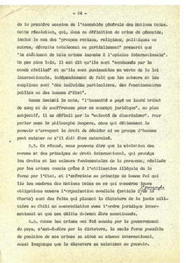 Le regime de terreur au Chile et la disparation des déteneus politiques. (54)