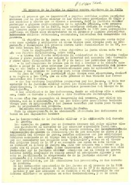 El proceso de justicia militar contra miembros de la FACH