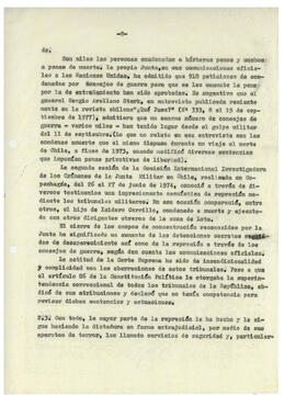 Régimen de terror en Chile y detenidos políticos desaparecidos. (8)