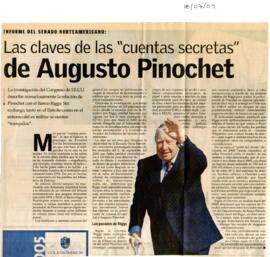 Informe del Senado norteamericano. Las claves de las cuentas secretas de Augusto Pinochet