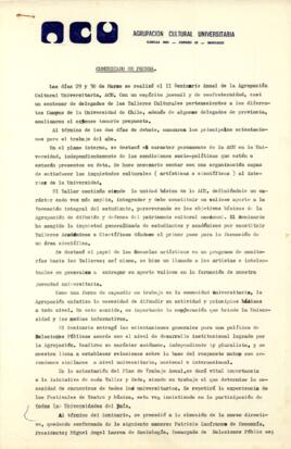 Comunicado de Prensa
