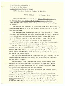 Press Release - 30 January 1978