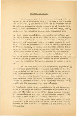 Declaración Pública