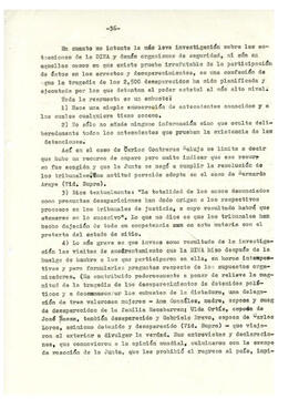 Régimen de terror en Chile y detenidos políticos desaparecidos. (36)