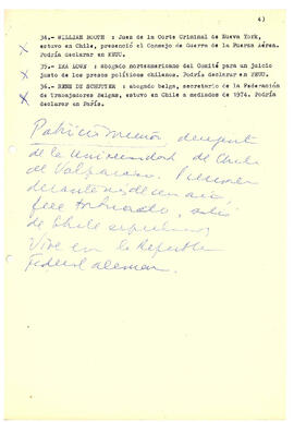Listas de testigos. (4)