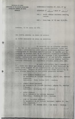 CONGECHILE Mendoza. Of Sec. Nº 6