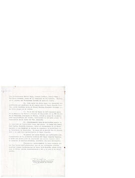 Carta de Francisco Orduña Mangiola, Secretario Oficina Chile-México a Hans Goran Franck, Secretar...