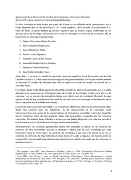 Observaciones de las víctimas con respecto al informe estatal (2)