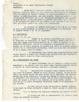 [Carta al Presidente de la junta calificadora central] (1)