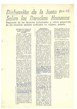 Declaración de la junta sobre los derechos humanos (1)