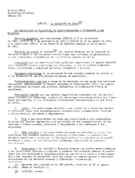 Informe de la Subcomisión de prevención de discriminaciones y protección a las minorías sobre su ...