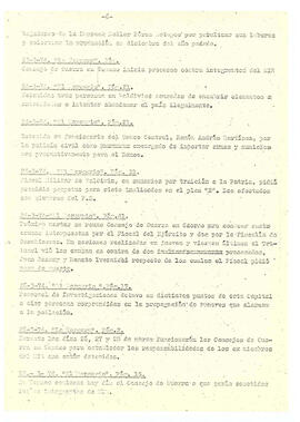 Resumen de la información relacionada con los Consejos de Guerra (6)