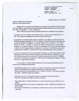 Corte de Apelaciones de Santiago, Ministro Sr. Sergio Muñoz