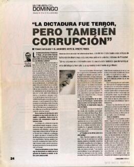 La dictadura fue terror, pero también corrupción