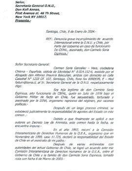 Carta a Kofi Annan (1)