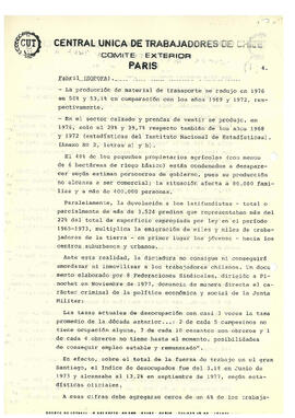 Documento del Comité Exterior a la quinta sesión de la Comisión Investigadora de los Crímenes de ...