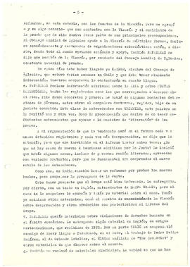 Relación sobre el viaje a Ginebra y perspectivas de trabajo con la Comisión de derechos humanos y...