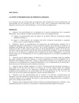 Resolución de cumplimiento de la Sentencia de la Corte IDH (13)