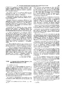 Situación de los derechos humanos y las libertades fundamentales en Chile (1)