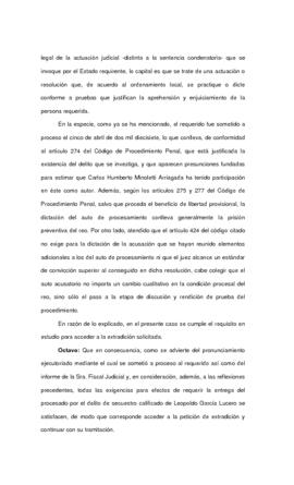 Corte Suprema de Justicia. Extradición del perpetrador (6)