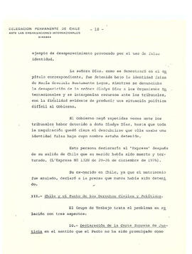 Estudio de los informes de violaciones de derechos humanos en chile, con particular referencia a ...