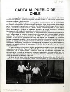 Carta al pueblo de Chile