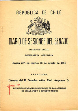 Diario de Sesiones del Senado Sesión 23a (1)