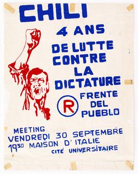 Chili 4 ans de lutte contre la dictature – Chile, 4 años de lucha contra la dictadura