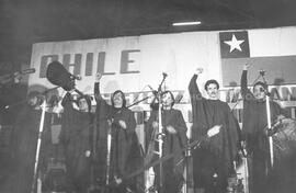 Inti-Illimani en acto de solidaridad con Chile.