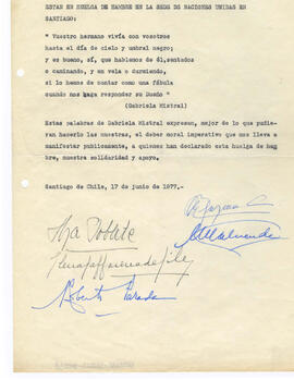 [A los familiares de las personas...] (1)