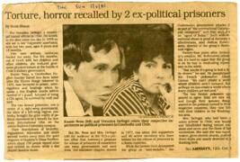 Torture, horror recalled by 2 expolitical prisioner