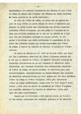 Le regime de terreur au Chile et la disparation des déteneus politiques. (14)