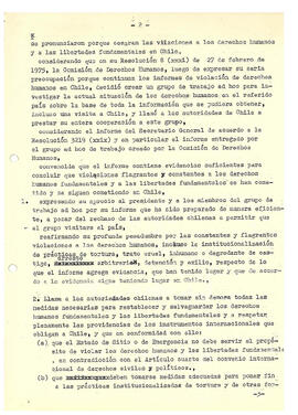 Tercera Comisión. Texto de la Resolución. Informe del Consejo Económico Social. (2)