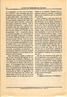 Diario de sesiones del Senado, Sesión 22a. (10)