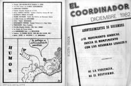 Boletín El Coordinador Diciembre 1982