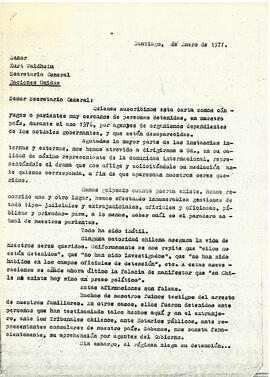 Quienes suscribimos esta carta… (1)