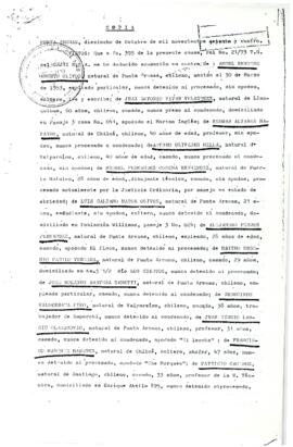Sentencia Consejo de Guerra