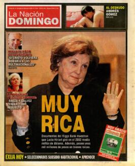 Muy rica: documentos del Riggs Bank muestran que lucía Hiriart giró en el 2002 medio millón de dó...