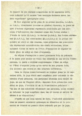 Le regime de terreur au Chile et la disparation des déteneus politiques. (12)