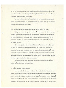 Derechos humanos: sugerencias sobre prioridades para investigación y reflexión (5)