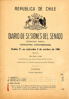 Diario de Sesiones del Senado Sesión 4a (1)