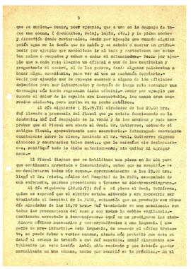 Texto in extenso del manuscrito dejado por el Gral. Bachelet sobre su detención, los interrogator...