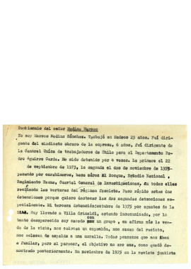 Testimonio del señor Medina Marcos (1)