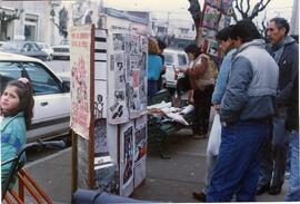 Fotografía exposición arpilleras e información