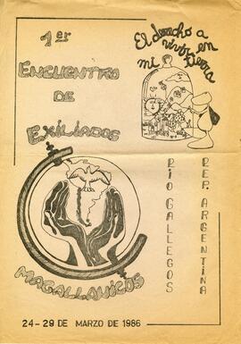 Afiche 1er. Encuentro de Exiliados Magallánicos